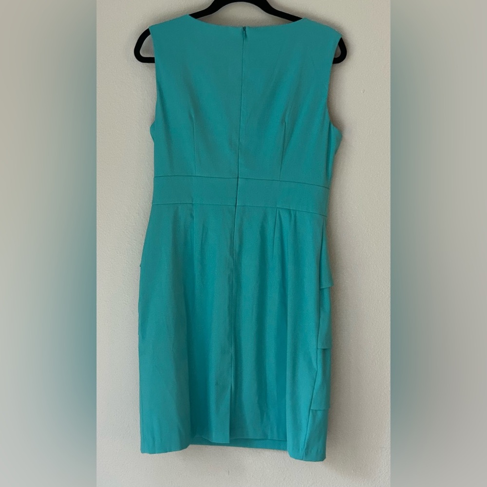 Turquoise Tiered Sheath Dress (Size 12) - Picture 5 of 13